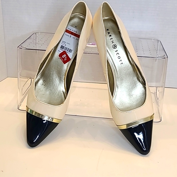 Karen Scott  womens heels shoes 8.5 - Picture 2 of 6